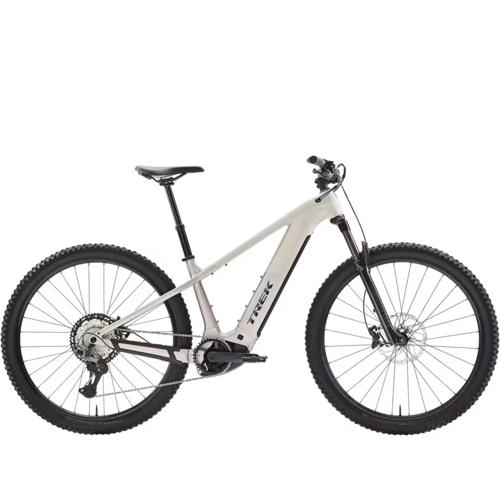 Team Cycles Trek TREK Powerfly+ 6 Gen 5 800Wh Electric Mountain Bike in Buff Beige and Supernova | Interest FREE Finance & Online Refund Policy.