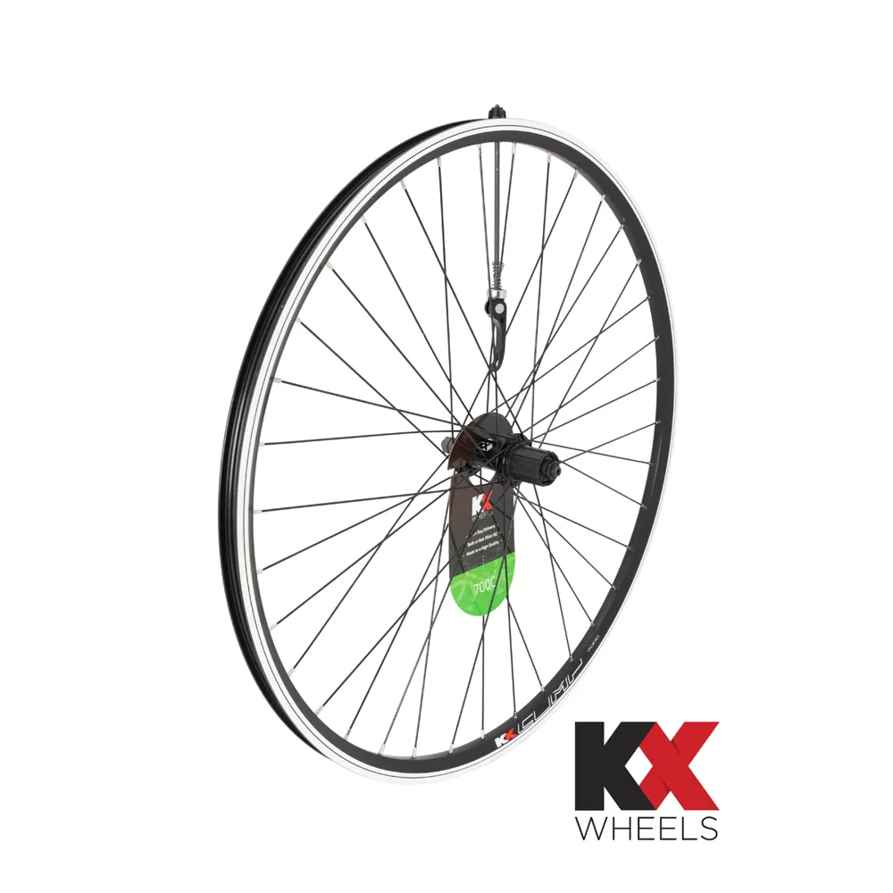 Team Cycles Kx Wheels KX Hybrid 700C Doublewall Quick Release Cassette Rear Rim Brake Wheel - 700c | Interest FREE Finance & Online Refund Policy.