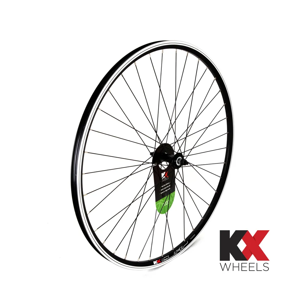 Team Cycles Kx Wheels KX Hybrid 700C Doublewall Solid Axle Front Rim Brake Wheel - 700c | Interest FREE Finance & Online Refund Policy.