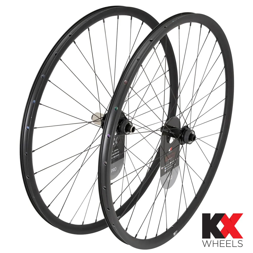 Team Cycles Kx Wheels KX Pro 700c Gravel Disc Tubeless Thru Axle Wheelset In BLACK | Interest FREE Finance & Online Refund Policy.