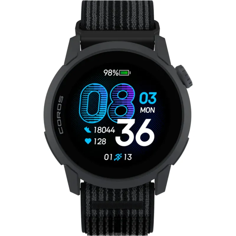 Coros PACE 4 GPS Sport Watch in Black with Nylon Strap-1