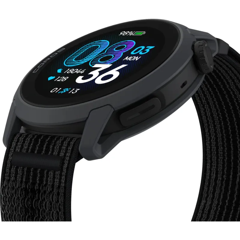 Coros PACE 4 GPS Sport Watch in Black with Nylon Strap-2