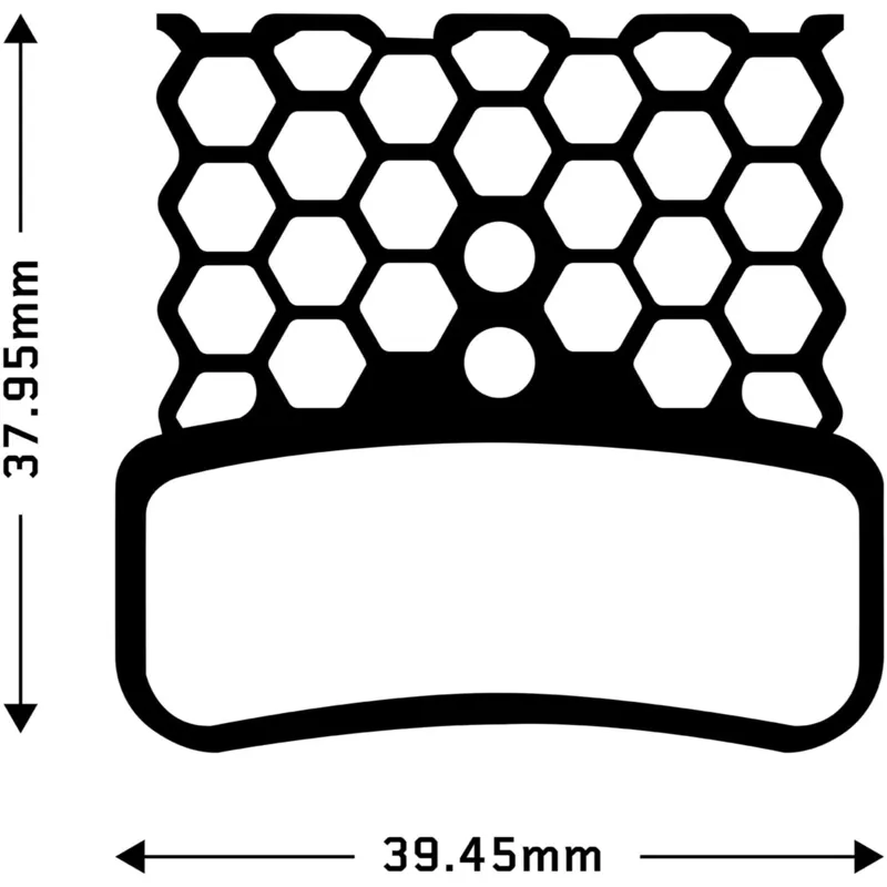 Aztec HexVent Disc Brake Pads for Shimano Saint M810 M820 Zee M640 XTR-M9120-1