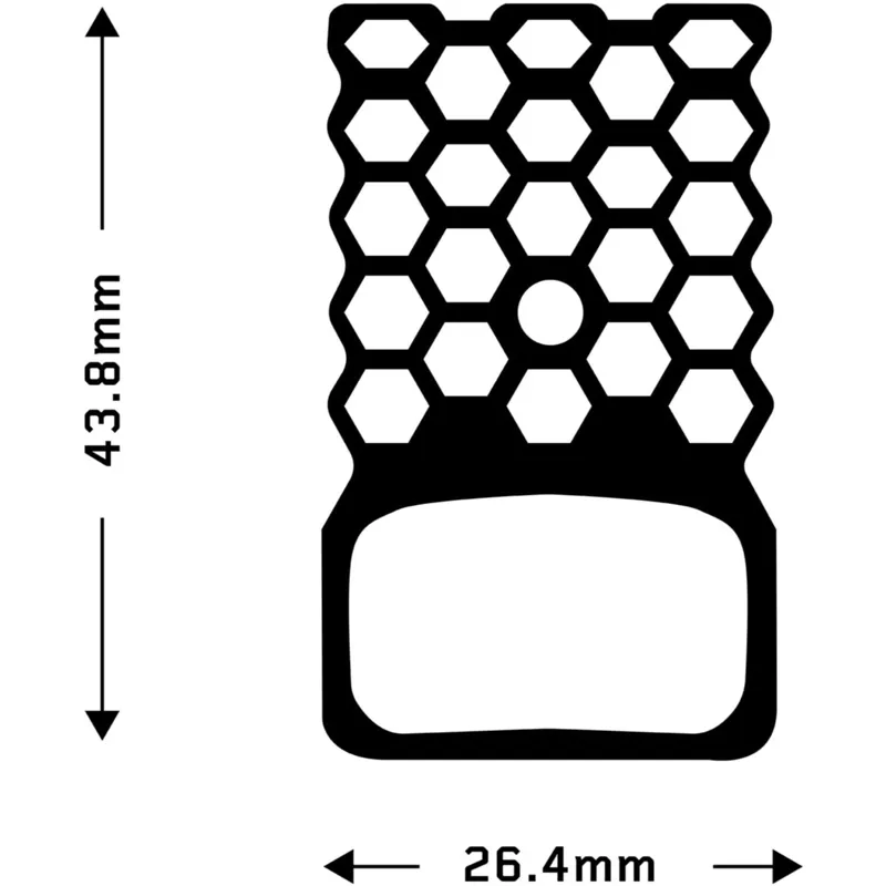 Aztec HexVent Disc Brake Pads for Shimano flat mount Dura Ace Ultegra GRX-1