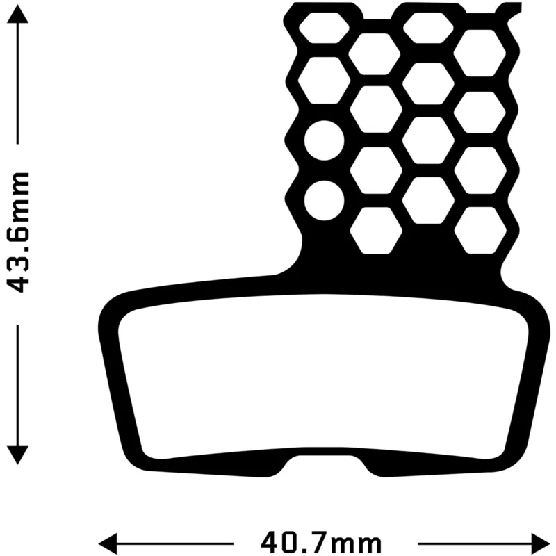 Aztec HexVent Disc Brake Pads for Avid Code 2011+ Guide RE Code R Code RSC Sram DB8 -1