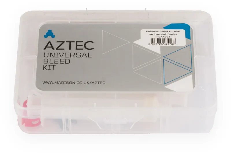 Aztec Universal Brake Bleed Kit with Syringe and Nipples-1