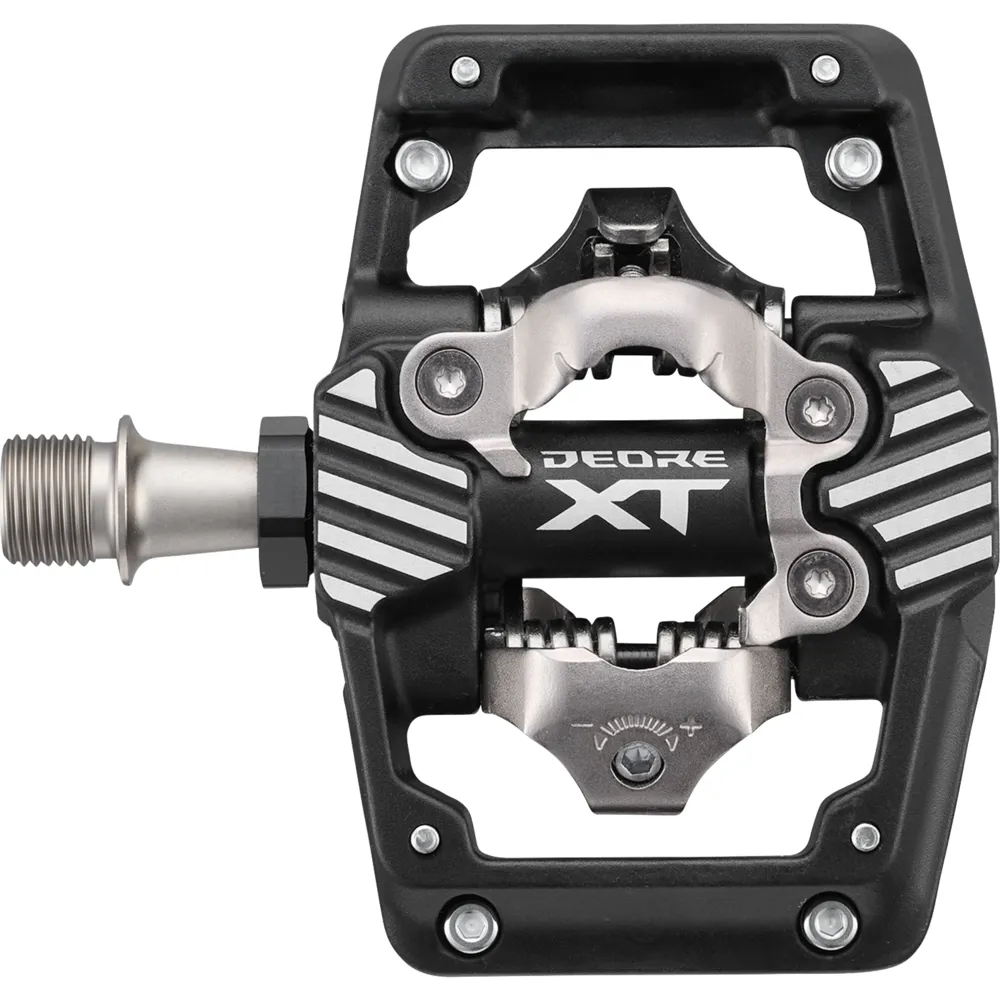 Team Cycles Shimano Deore XT PD-M8220 SPD Trail Wide Platform Mountain Bike Pedals with CL-MT001 Cleats | Interest FREE Finance & Online Refund Policy.
