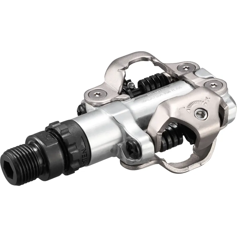 Shimano PD-MT520 SPD Pedals in Silver with SM-SH51 Cleats-2