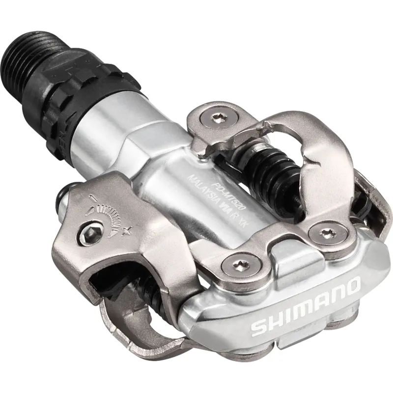 Shimano PD-MT520 SPD Pedals in Silver with SM-SH51 Cleats-3