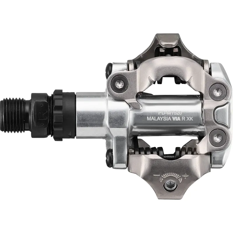 Shimano PD-MT520 SPD Pedals in Silver with SM-SH51 Cleats