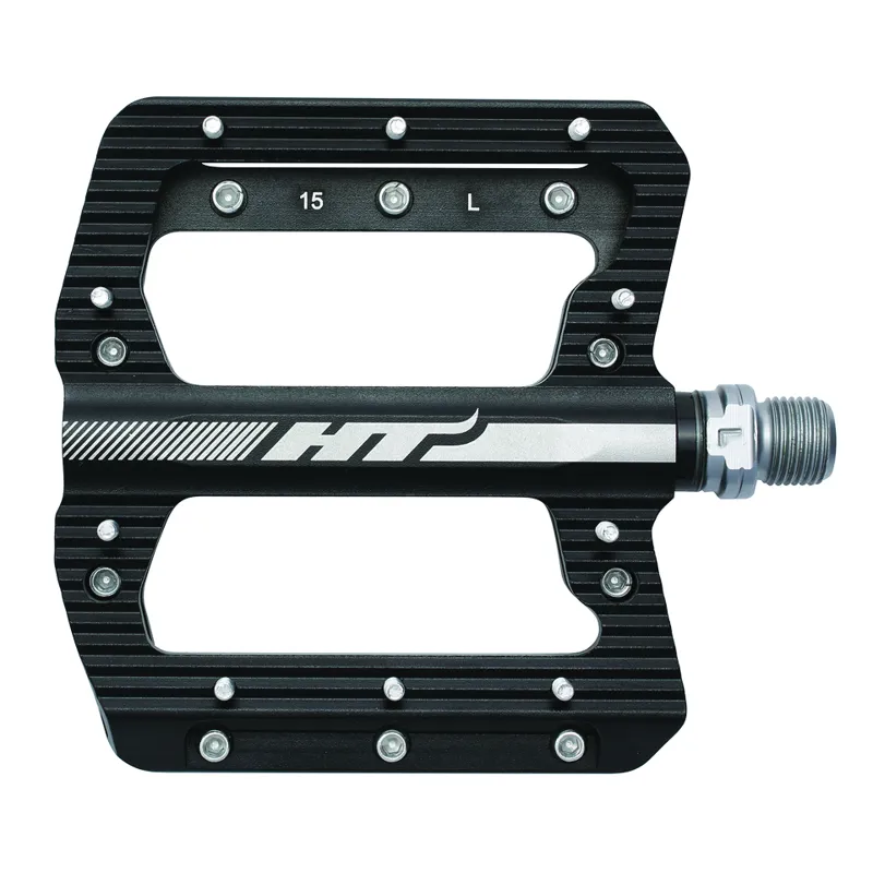 HT Pedals ANS01 Flat Mountain Bike Pedals in Black