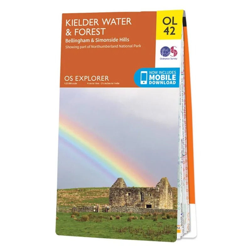 Ordnance Survey OS Explorer Map Kielder Water and Forest - OL42