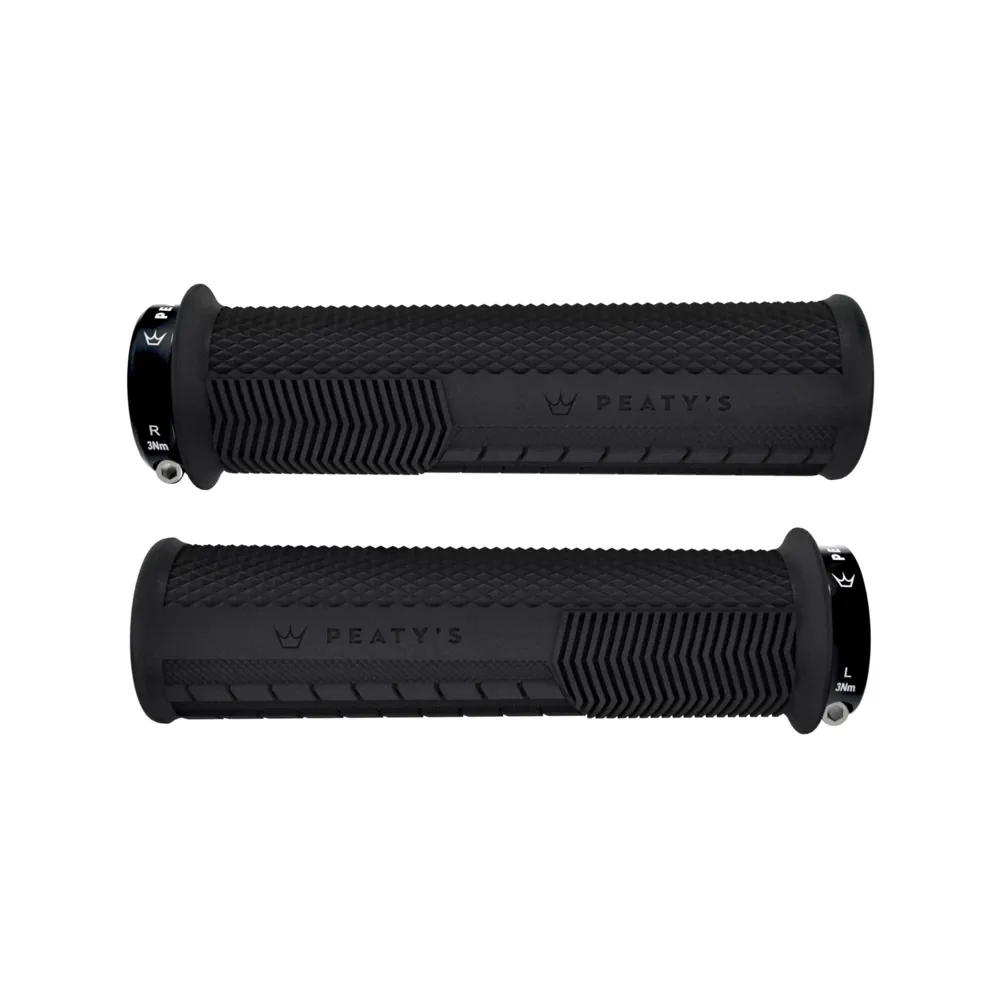 Team Cycles Peaty's Monarch Knurl Handlebar Grips in Black | Interest FREE Finance & Online Refund Policy.