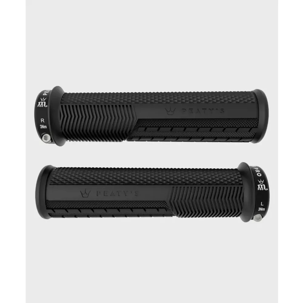 Team Cycles Peaty's Monarch Pro Knurl Thin Mountain Bike Grips in Black | Interest FREE Finance & Online Refund Policy.
