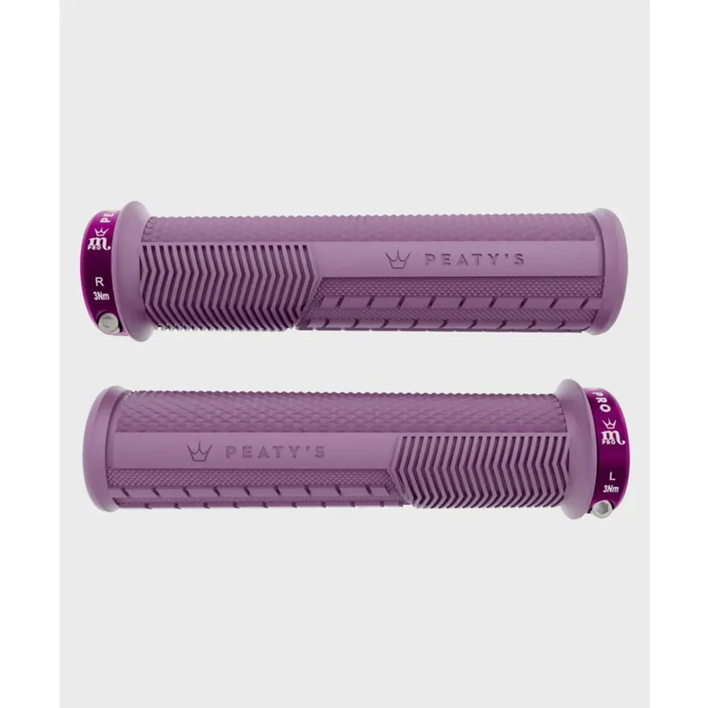 Team Cycles Peaty's Monarch Pro Knurl Thin Mountain Bike Grips in Plum | Interest FREE Finance & Online Refund Policy.