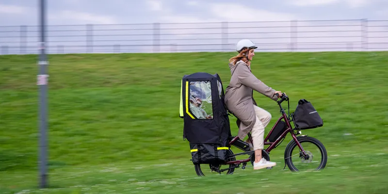 Tern Quick Haul P9 400wh Electric Cargo Bike in Gloss Olive-3