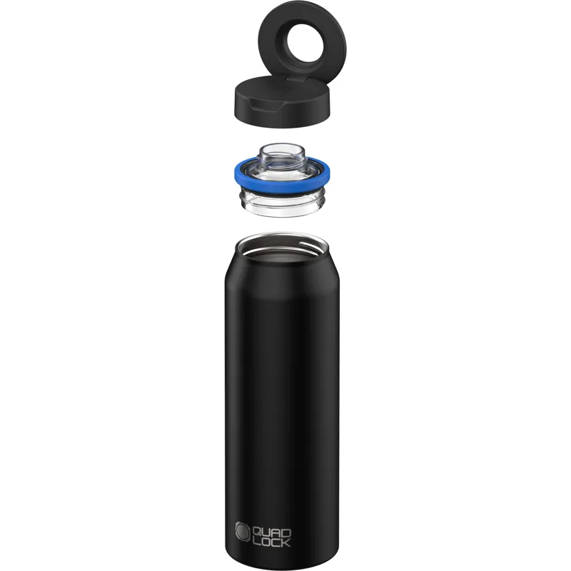 Lifeventure Quadock MAG Water Bottle in Black - 700ml-2