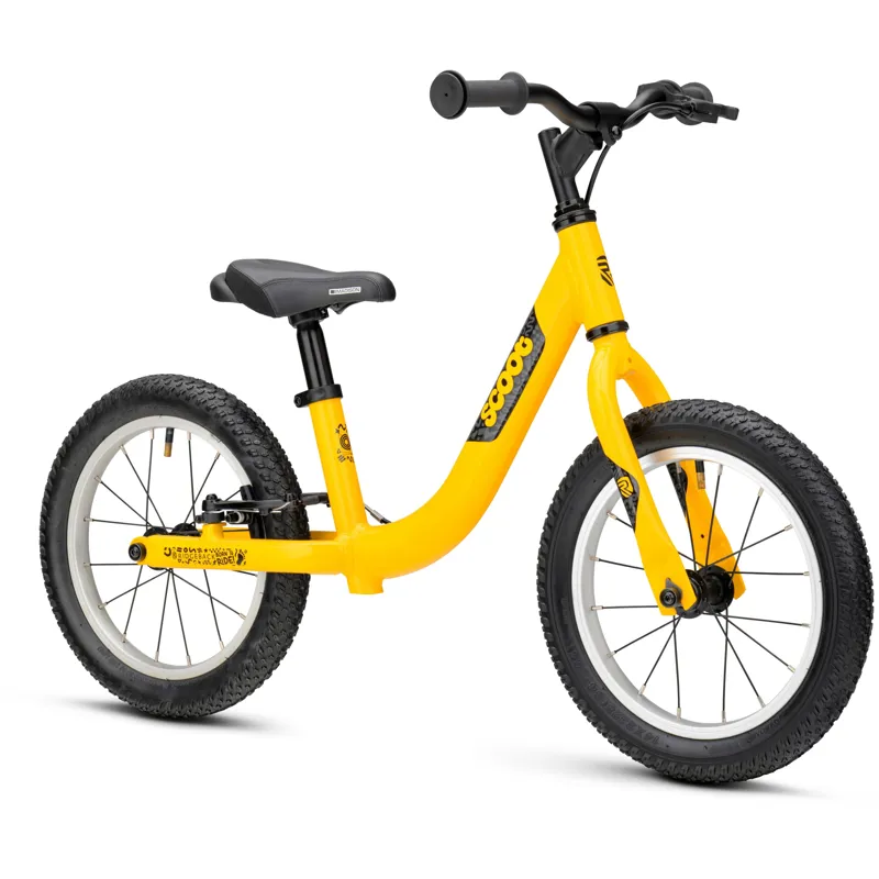 Ridgeback Scoot XL Kids Balance Bike in Yeehaw Yellow-1