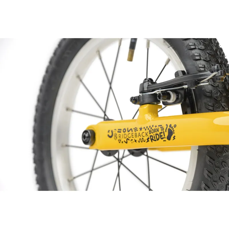 Ridgeback Scoot XL Kids Balance Bike in Yeehaw Yellow-3