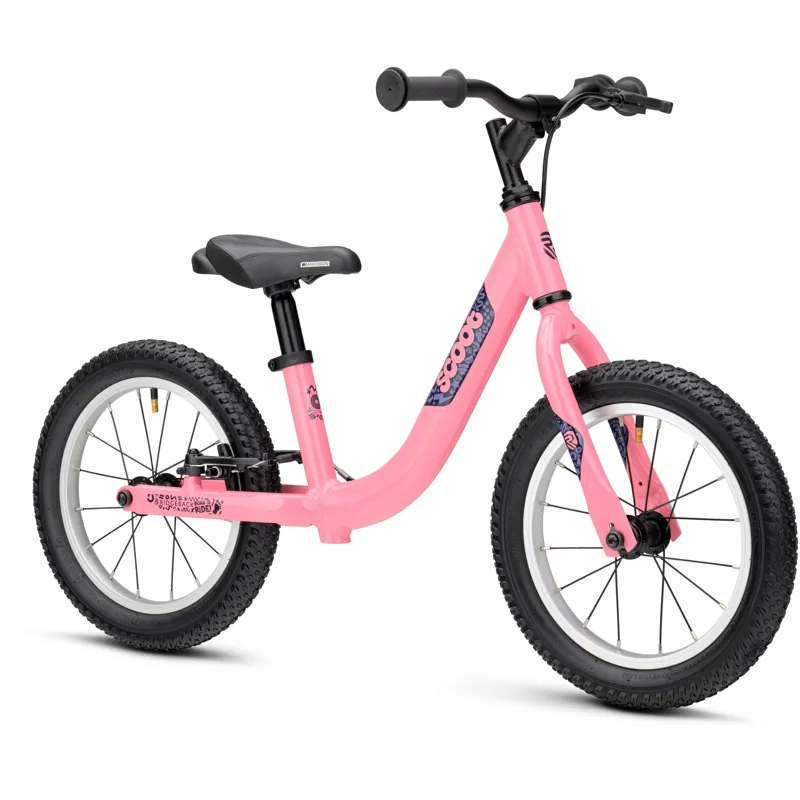 Ridgeback Scoot XL Kids Balance Bike in Polly Pink-1