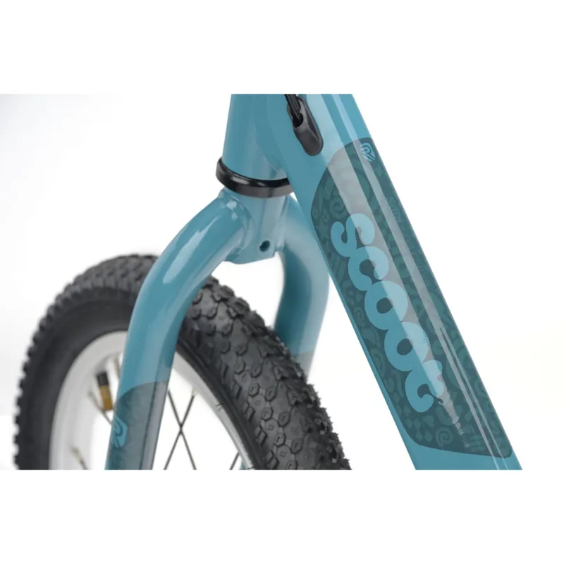Ridgeback Scoot XL Kids Balance Bike in Turbo Teal-5