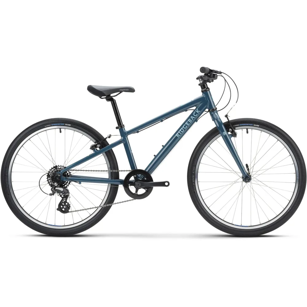 Ridgeback Unisex Blue Dimension 24 Inch Kids Bike In Double Denim