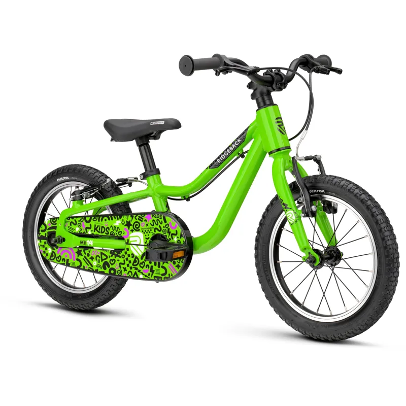 Ridgeback MX14 Kids Bike in Kracking Kiwi-1