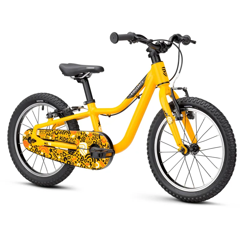 Ridgeback MX16 Kids Bike in Yeehaw Yellow-1