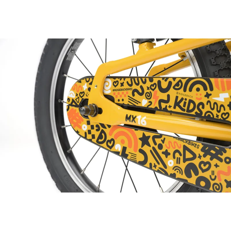 Ridgeback MX16 Kids Bike in Yeehaw Yellow-5