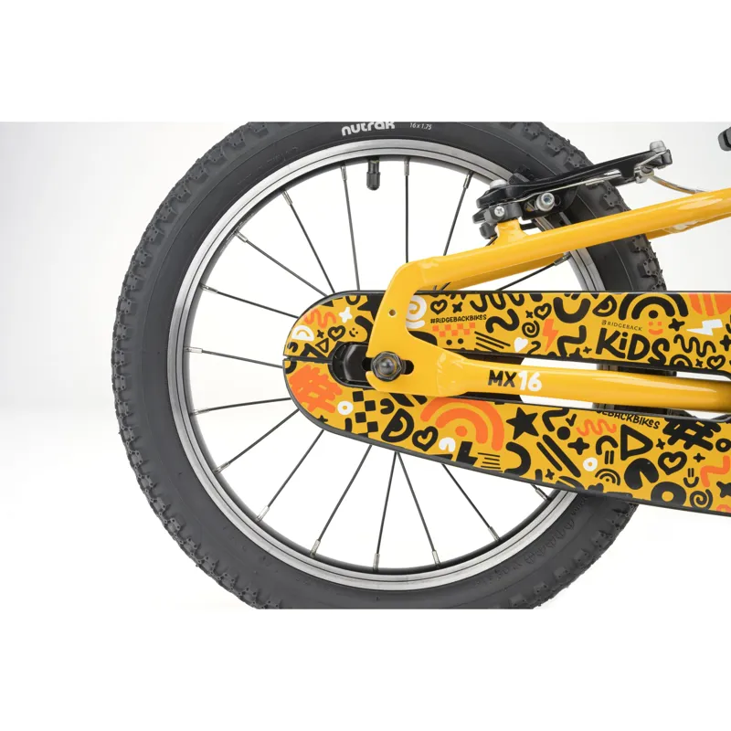 Ridgeback MX16 Kids Bike in Yeehaw Yellow-10