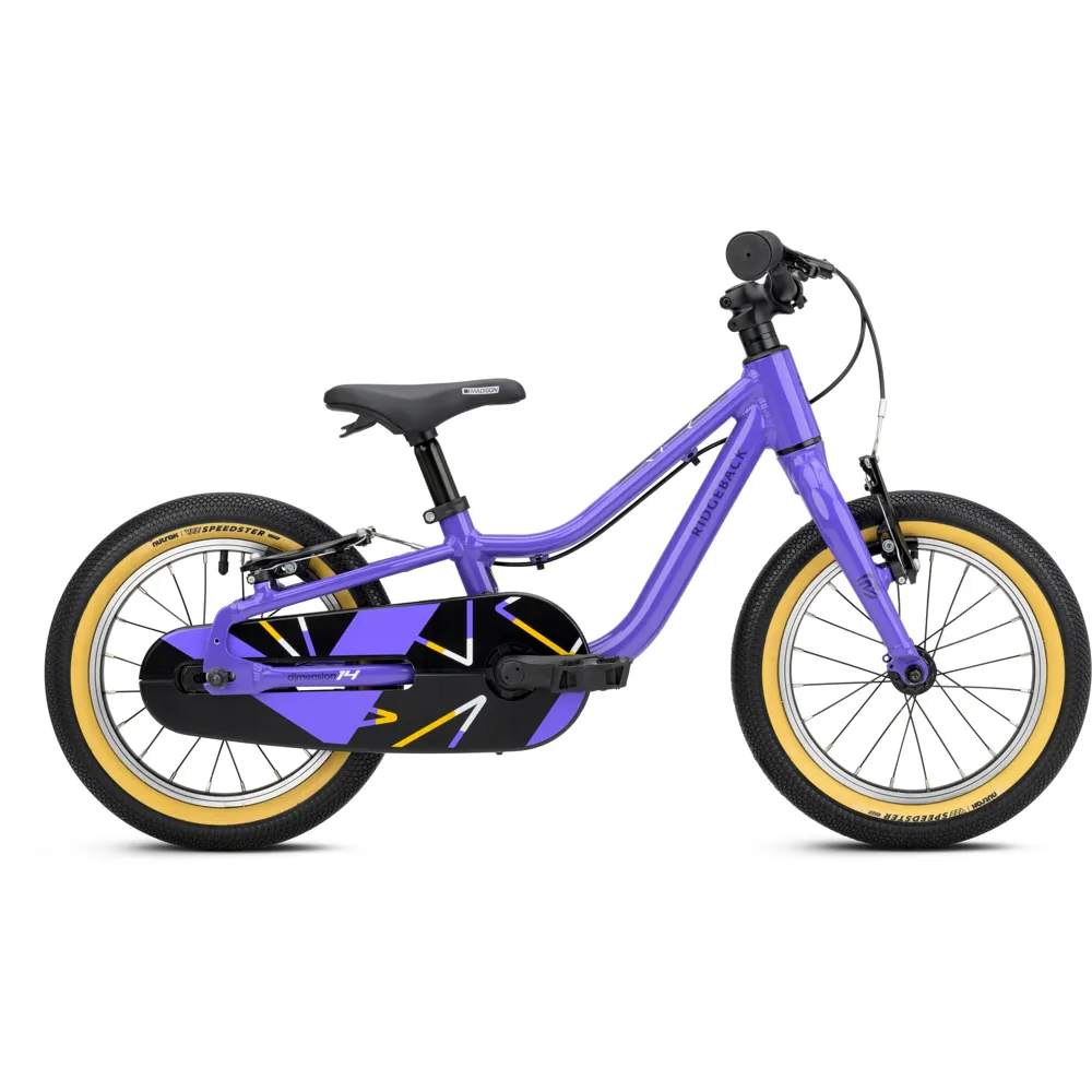 Ridgeback Unisex Kids Purple Dimension 14 Kids Bike In Lightning Lilac