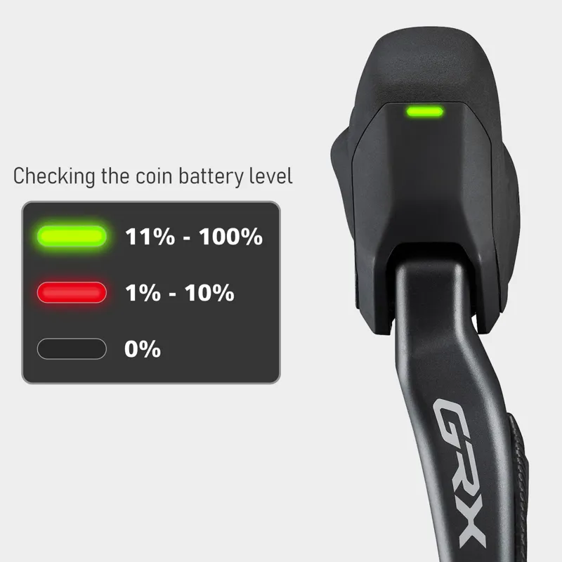 Shimano GRX Di2 ST-RX825 STI Front Right 12-Speed Hydraulic Brake Lever and Calliper-10