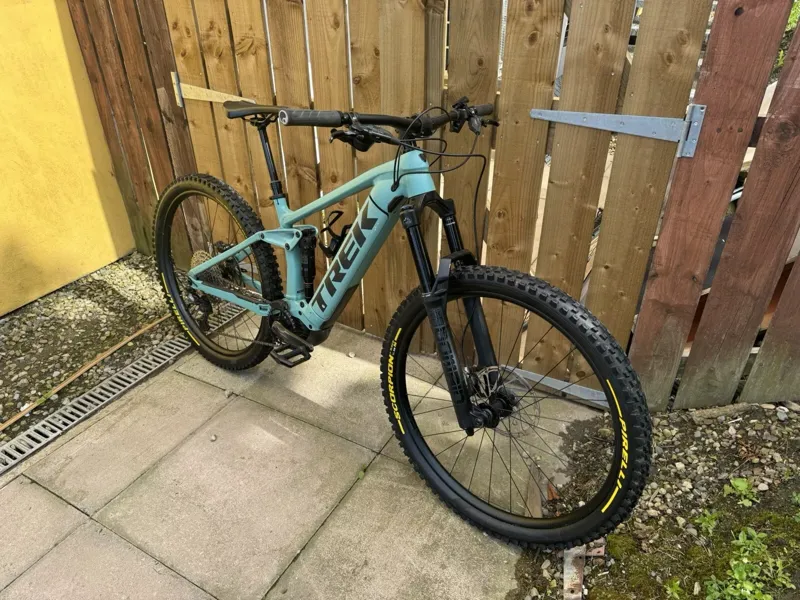 EX-DEMO - TREK Rail 7 Gen 3 625Wh Full Suspension Electric Mountain Bike in Matte Blue Sage - Medium-2