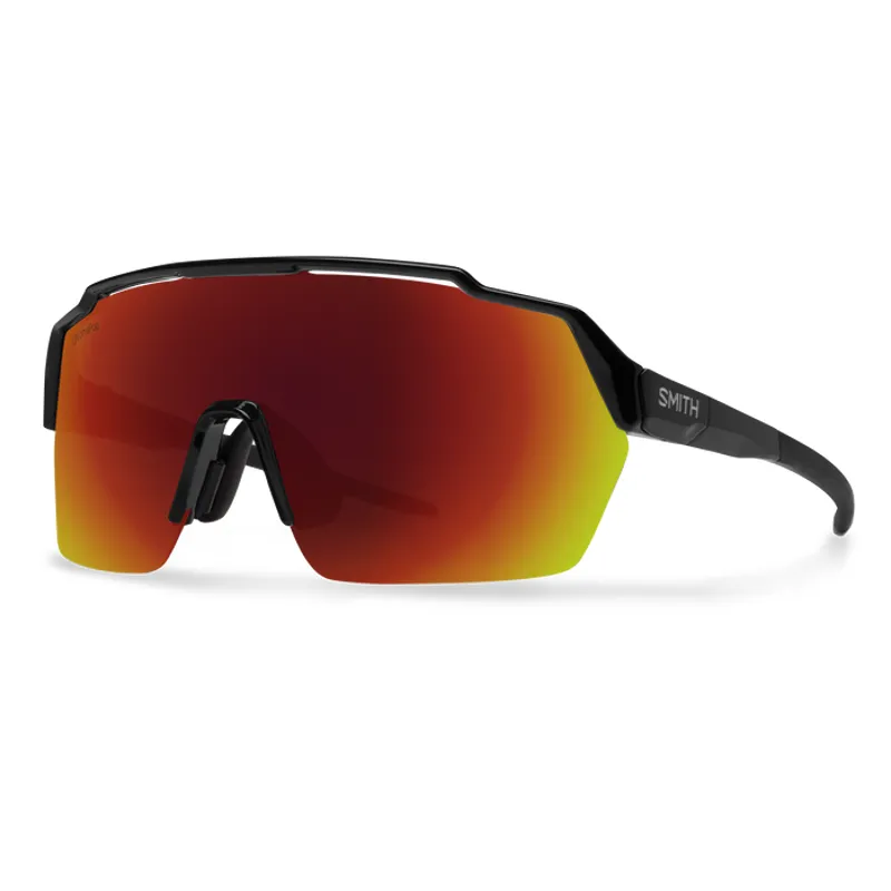 Smith Shift Split MAG Glasses in Black with Red Mirror Lens