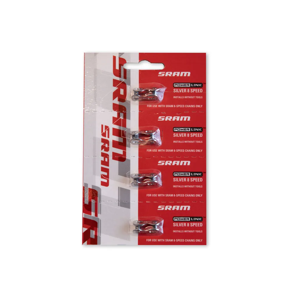 Team Cycles Sram PowerLink Silver Chain Connector 8-speed 4 PACK | Interest FREE Finance & Online Refund Policy.