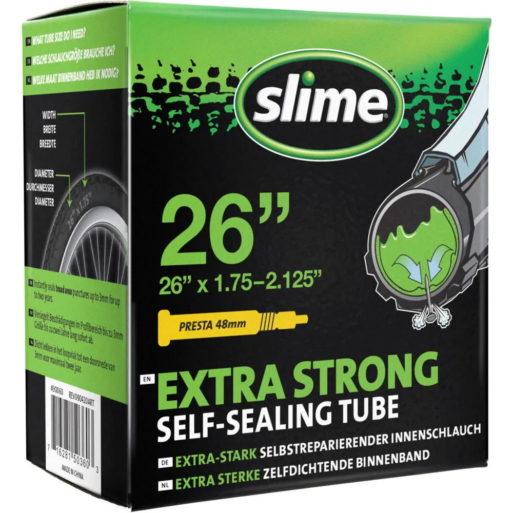 Team Cycles Slime Smart Tube 26 x 1.75-2.125 Presta | Interest FREE Finance & Online Refund Policy.