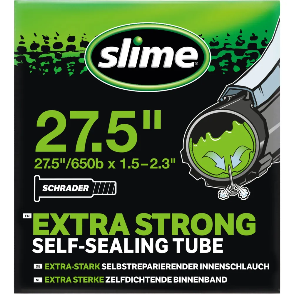 Team Cycles Slime Smart Inner Tube - 27.5 x 1.50-2.30 inch - Schrader Valve | Interest FREE Finance & Online Refund Policy.