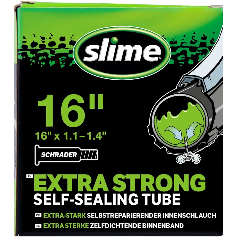 Slime Smart Inner Tube - 16 x 1.1 - 1.4 inch - Schrader Valve 