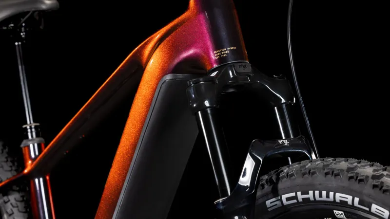 Cube Reaction Hybrid SLT 800Wh Electric Mountain Bike in Solareclipse and Bronze-7