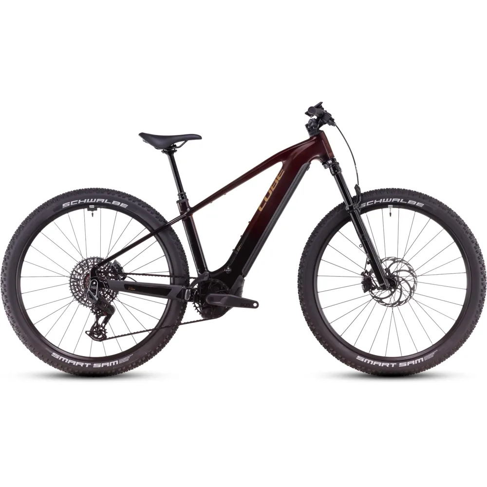 Team Cycles Cube Reaction Hybrid SLT 800Wh Electric Mountain Bike in Solareclipse and Bronze | Interest FREE Finance & Online Refund Policy.