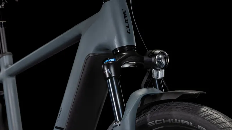 Cube Kathmandu Hybrid One 800Wh Electric Hybrid Bike in Shadowgrey and Black-3