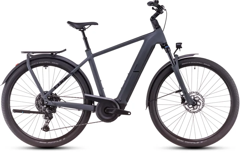 Cube Kathmandu Hybrid One 800Wh Electric Hybrid Bike in Shadowgrey and Black