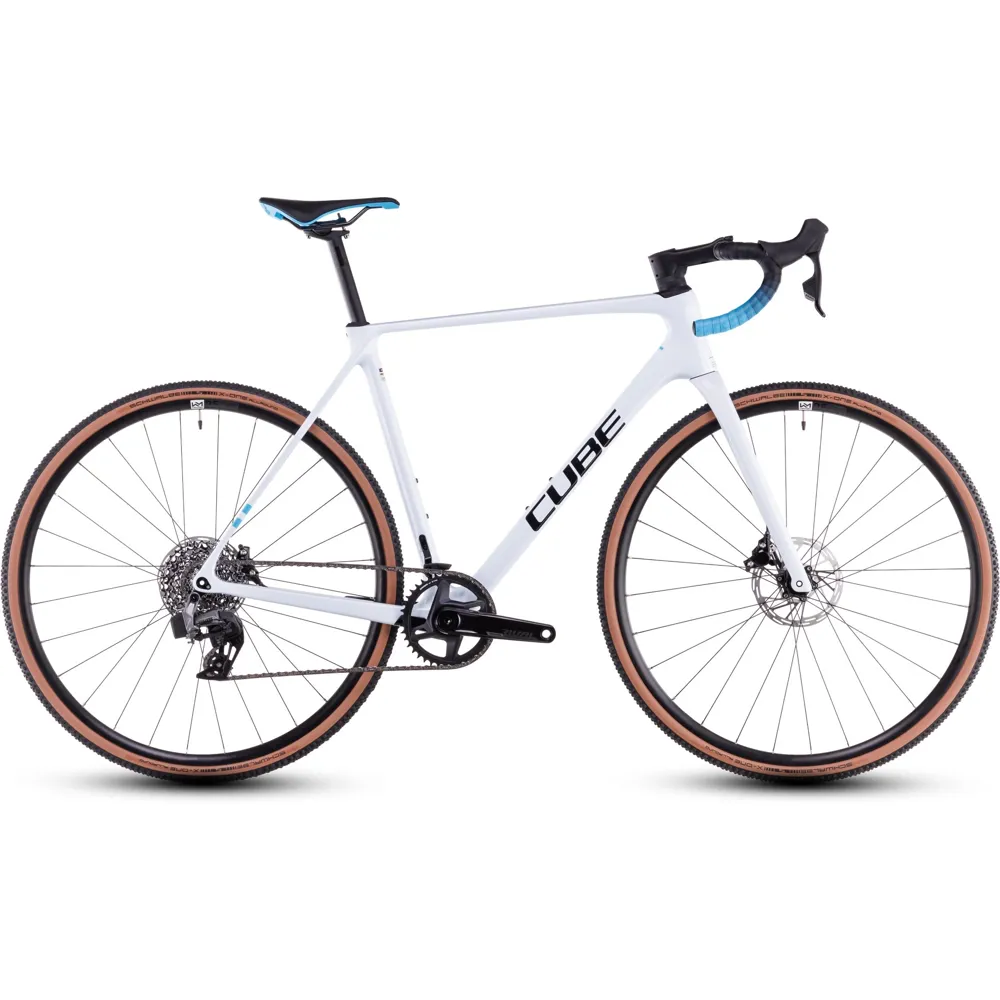 Team Cycles Cube Cross Race C:62 Race Cyclocross Bike in Polarwhite and Blue | Interest FREE Finance & Online Refund Policy.