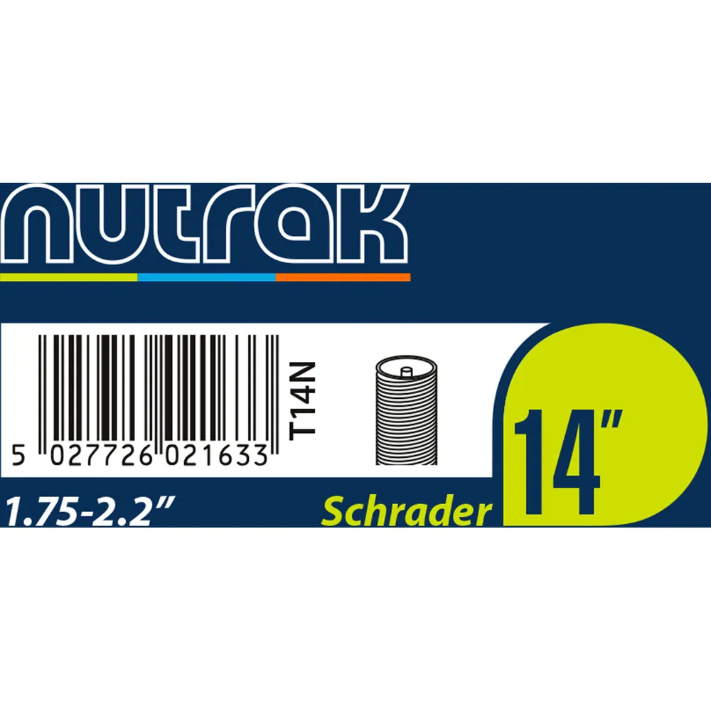 Team Cycles Nutrak Schrader inner Tube - 14 x 1.75 - 2.125 | Interest FREE Finance & Online Refund Policy.