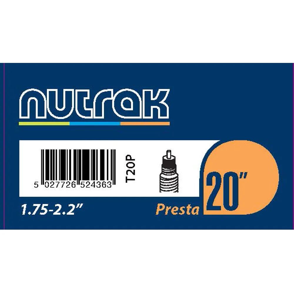 Team Cycles Nutrak Presta Inner Tube - 20 x 1.75 - 2.125 | Interest FREE Finance & Online Refund Policy.