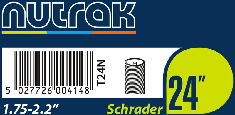 Nutrak Schrader Inner Tube - 24 x 1.75 - 2.125