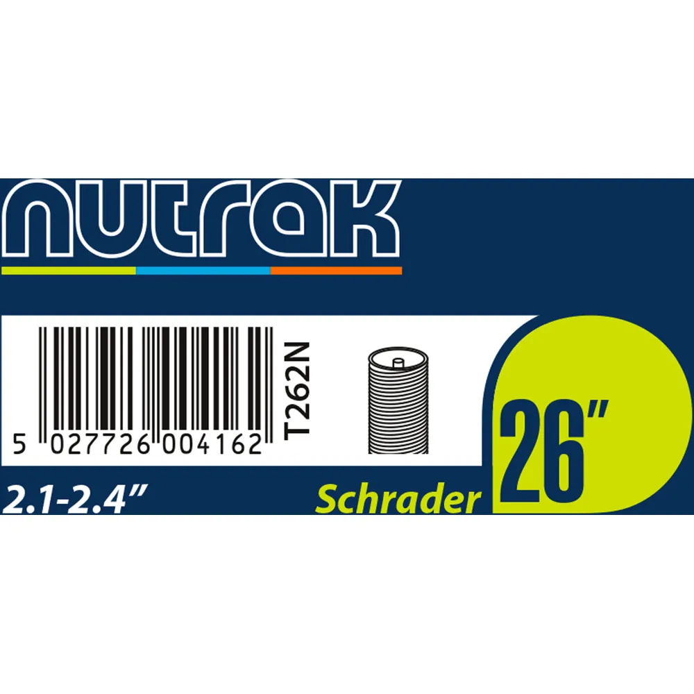 Team Cycles Nutrak Schrader Inner Tube - 26 x 2.1 - 2.4 | Interest FREE Finance & Online Refund Policy.