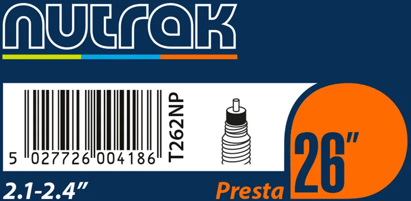 Nutrak Presta Inner Tube - 26 x 2.1 - 2.4