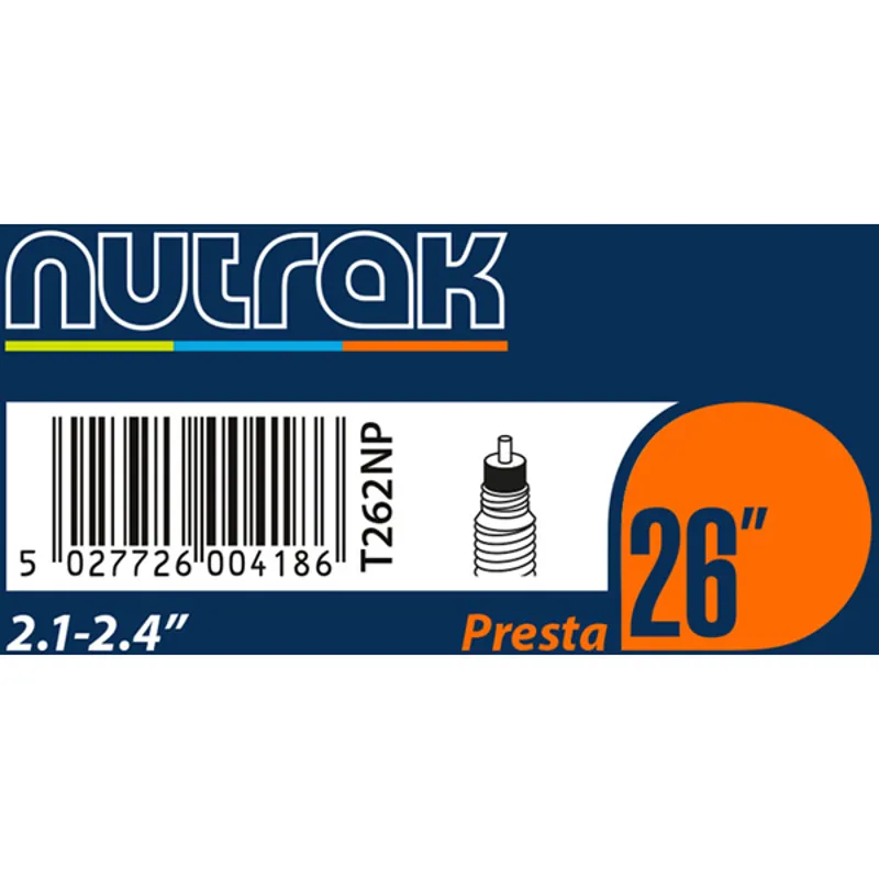 Nutrak 26 inch Schrader Inner Tube - Various Sizes-1