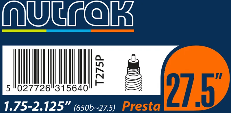 Nutrak Presta Inner Tube - 27.5/650b x 1.75 - 2.1 